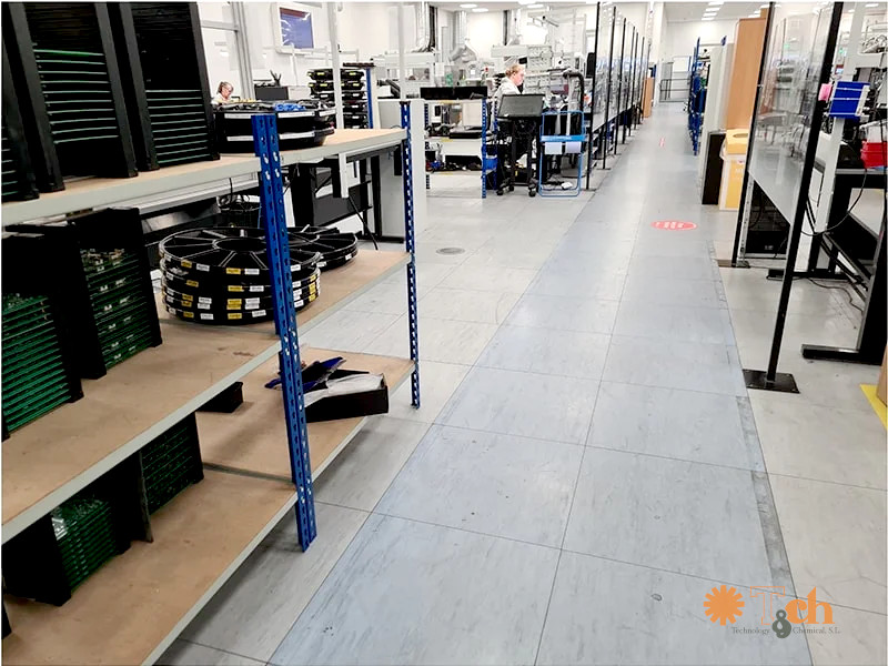 Suelo ESD en losetas