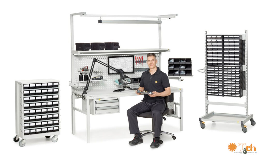 Mesa ESD para la industria electrónica