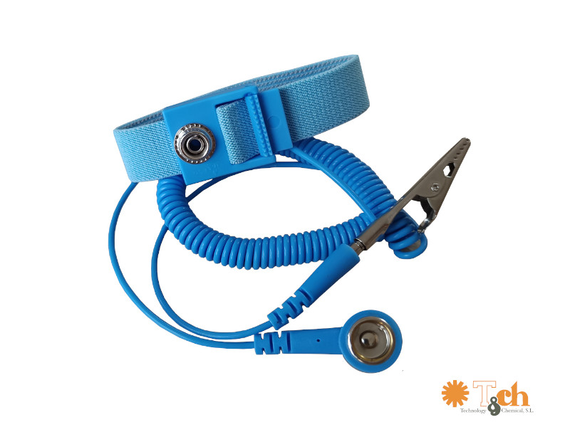 Muñequera ESD + cable de conexión